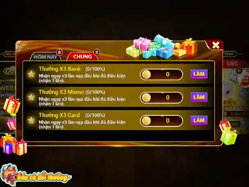 Tân thủ được nhận x3 nạp lần đầu