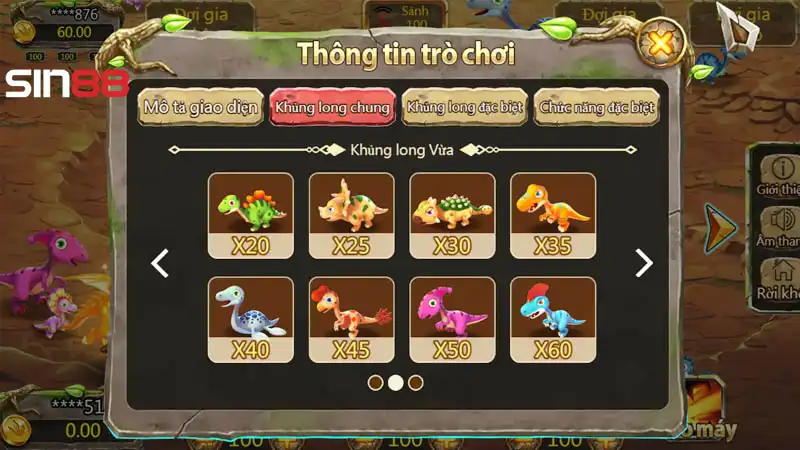 Bắn khủng long đồ họa đẹp và mượt