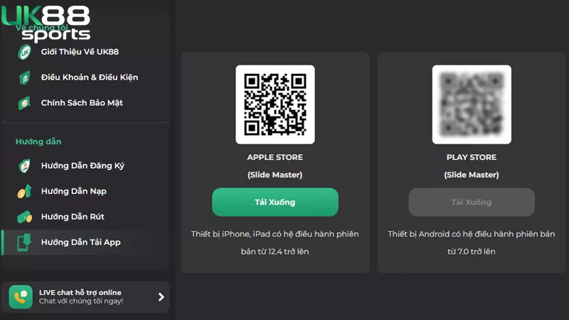 Tải app UK88 về điện thoại iOS dễ dàng