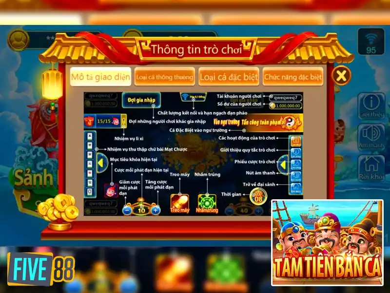 Tam tiên bắn cá là trò chơi bắn cá đổi thưởng dễ chơi